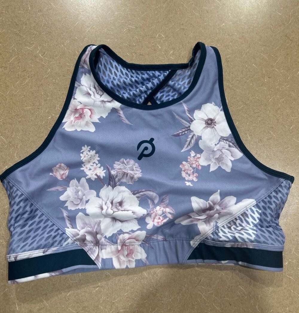 Peloton by WITH Wear It To Heart Floral High Neck Sports Bra
